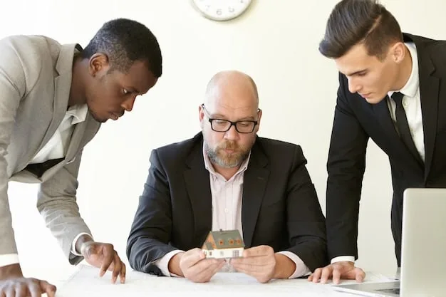 A diverse group of financial professionals (an attorney, a financial planner, and a tax accountant) collaborating around a conference table filled with documents and laptops, indicating comprehensive, multi-faceted planning.