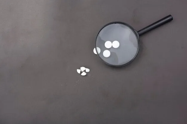 A magnifying glass hovering over a credit card and a pile of medical records, highlighting the sensitive nature of financial and health personal information and the need for close inspection against theft.