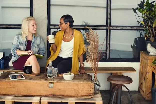 Two young travelers sharing a laugh with a local host in a cozy, authentic living room, symbolizing genuine hospitality and cultural exchange.