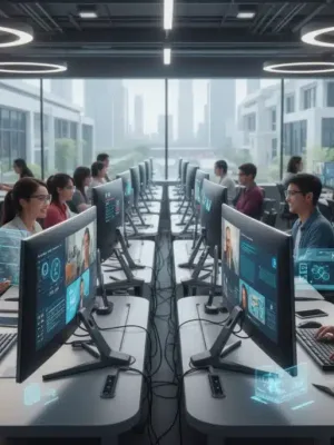 US students mastering online learning in 2026 with advanced tech