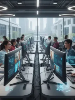US students mastering online learning in 2026 with advanced tech