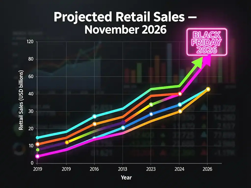Projected growth in U.S. retail sales for Black Friday 2026.