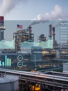 Industrial complex under environmental regulations, U.S. manufacturing compliance