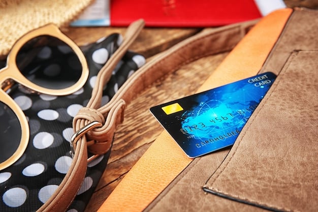 A close-up of a credit card being used to pay for a hotel stay, highlighting the concept of leveraging financial tools for travel benefits.