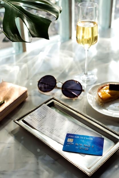 A sleek, modern hotel room with scattered loyalty cards and an open laptop displaying a points balance, symbolizing efficient hotel reward accumulation through business travel.