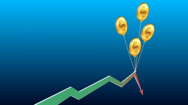 A stylized graphic showing an arrow pointing upwards over a stack of coins and dollar bills, representing rising interest rates and their impact on personal finance.