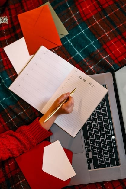 A detailed checklist with a pen, surrounded by books and a laptop, symbolizing the organized approach to college applications.