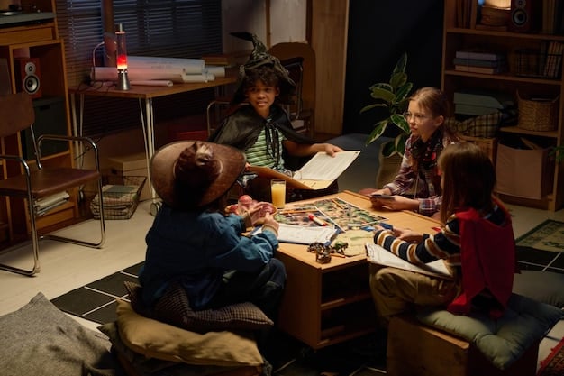 A diverse group of high school students intently studying together at a library table, surrounded by textbooks and notebooks, preparing for standardized tests. The scene instills a sense of diligent effort and collaboration.