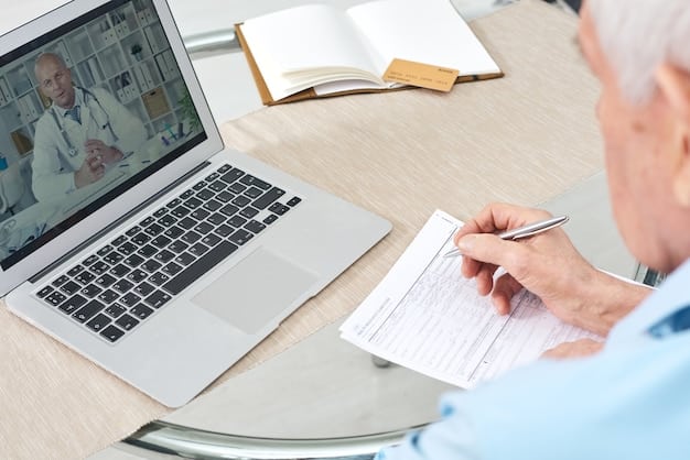 A person filling out an online form with a pen, surrounded by various official documents, symbolizing the application and documentation process for financial aid and loan forgiveness.