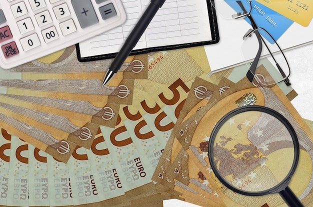 A detailed tax form (like a 1040) with various sections and numbers, along with a calculator and a few scattered coins, symbolizing the intricate process of tax preparation and managing financial deductions. The focus is on the forms, suggesting attention to detail in financial compliance.