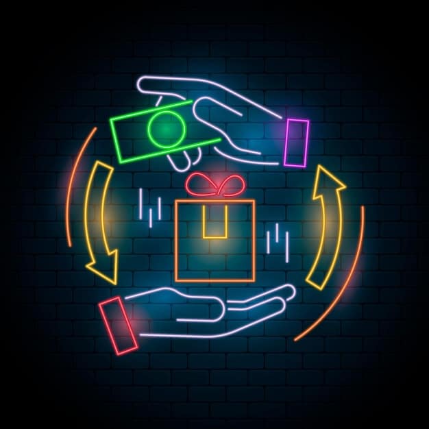 A stylized illustration of hands exchanging a gift box with dollar signs, set against a blurred background of a legal contract, symbolizing wealth transfer and financial planning.