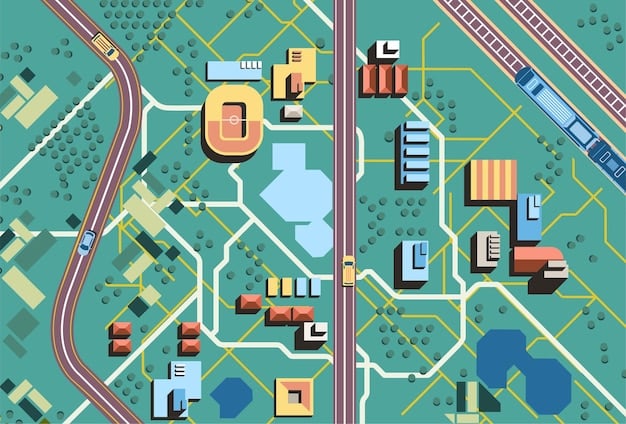 A detailed map highlighting various designated Opportunity Zones across a diverse metropolitan area, with markers indicating successful investment projects, symbolizing strategic real estate and business development opportunities.