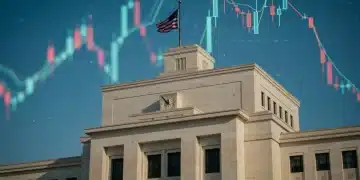 Federal Reserve building symbolizing interest rate decisions impact on US mortgages.