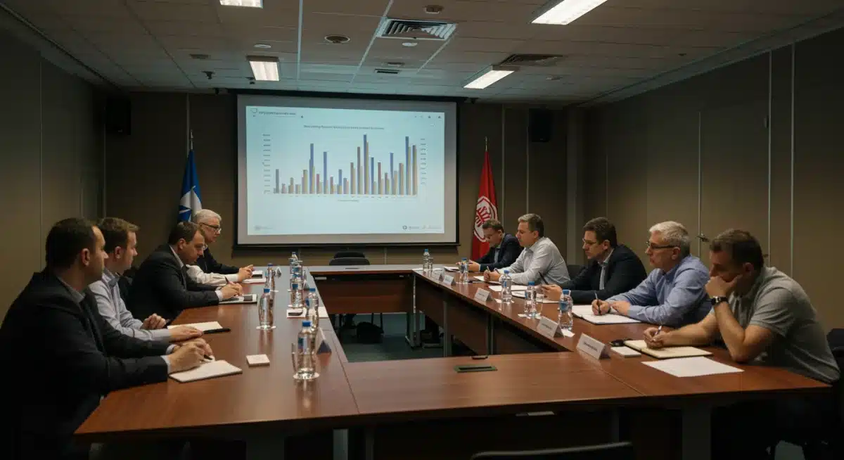 Cybersecurity experts and government officials discussing new federal guidelines.