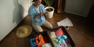 woman trying Carry-On Only Travel Strategies.