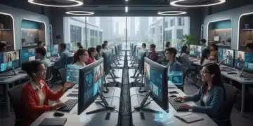 US students mastering online learning in 2026 with advanced tech