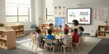 Children learning in a preschool classroom under new federal education guidelines.