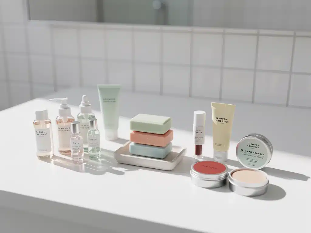 Compact and travel-sized toiletries for light packing